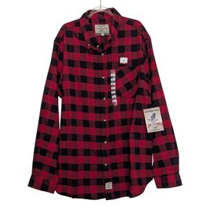 NEW Buckhorn River Buffalo Plaid Shirt Mens Size XL Stain Resistant Button Down